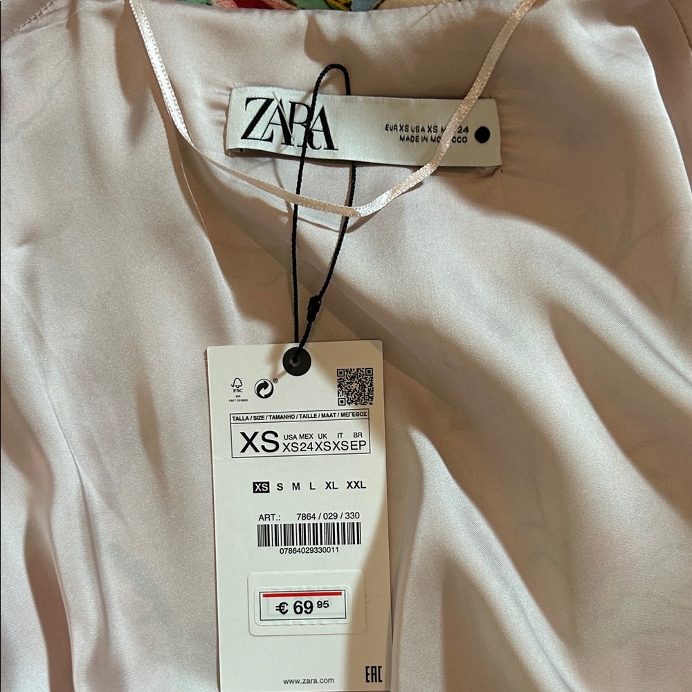 Zara Floral Multicolor Kimono Robe - Picture 9 of 9
